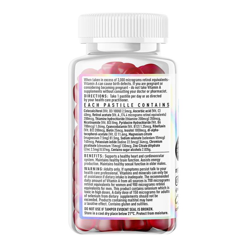 Load image into Gallery viewer, GEN Baby Boomer Gummies Men's Multivitamin Blackcurrant 60 Pack
