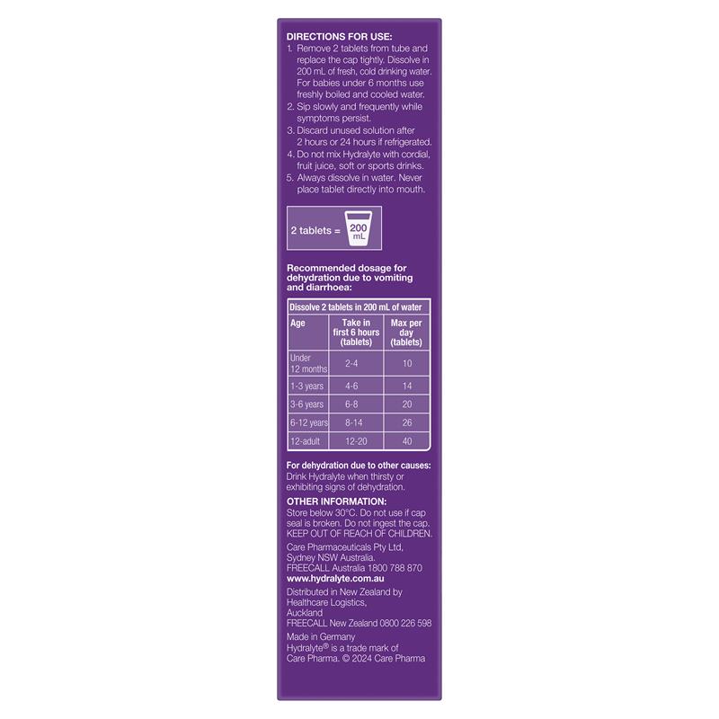 Load image into Gallery viewer, Hydralyte Electrolyte Effervescent Apple Blackcurrant 20 Tablets
