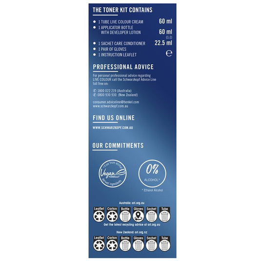 Schwarzkopf Live Colour Semi-Permanent Toner Ice White T1