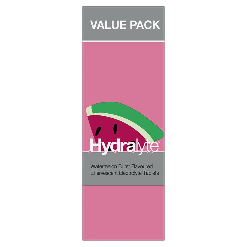 Load image into Gallery viewer, Hydralyte Electrolyte Effervescent Watermelon 60 Tablets Exclusive Size
