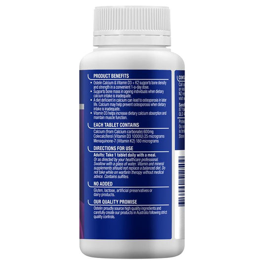 Ostelin Calcium & D3 + K2 120 Tablets Exclusive Size