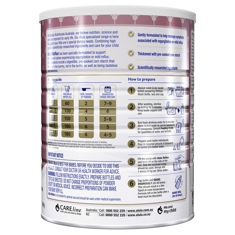 Load image into Gallery viewer, Alula Gold Reflux Infant Formula 0-12 Months 900g
