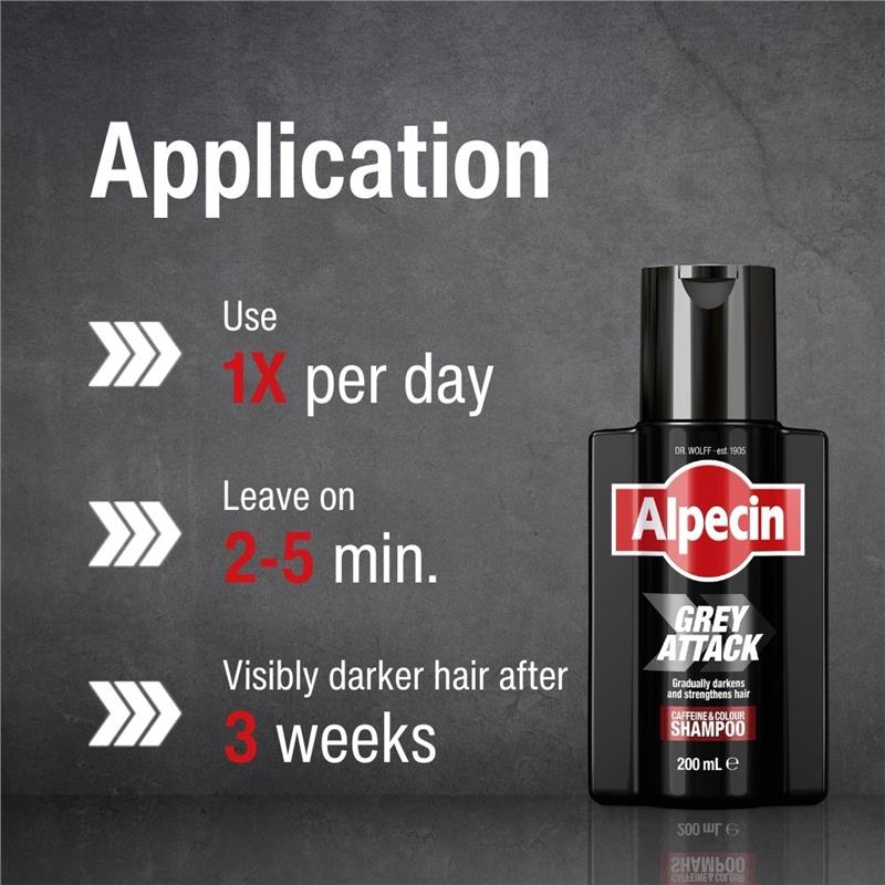 Load image into Gallery viewer, Alpecin Grey Attack Caffeine &amp; Colour Shampoo 200ml
