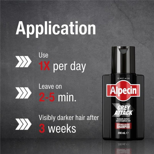 Alpecin Grey Attack Caffeine & Colour Shampoo 200ml