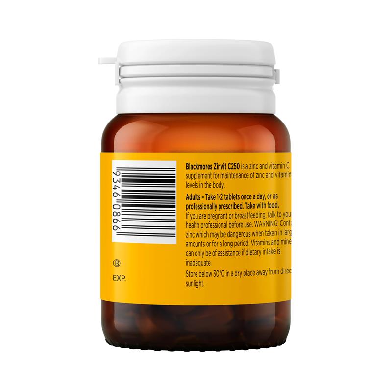 Load image into Gallery viewer, Blackmores ZinvitC250 50 Tablets
