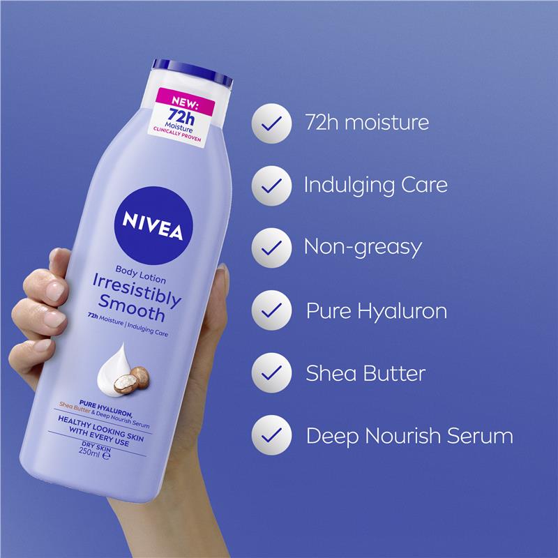 Load image into Gallery viewer, NIVEA Irresistibly Smooth Body Lotion 250ml
