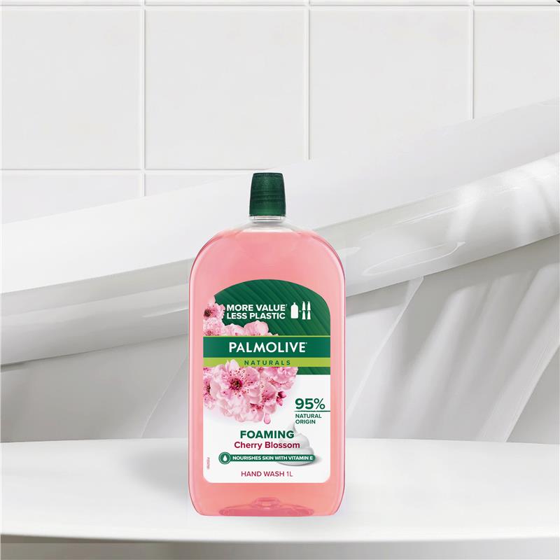 Load image into Gallery viewer, Palmolive Naturals Foaming Hand Wash Refill Cherry Blossom 1L
