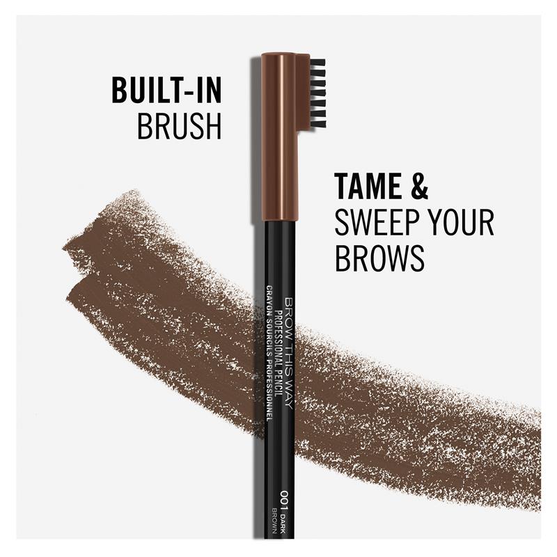 Load image into Gallery viewer, Rimmel Brow This Way Professional Pencil 001 Dark Brown
