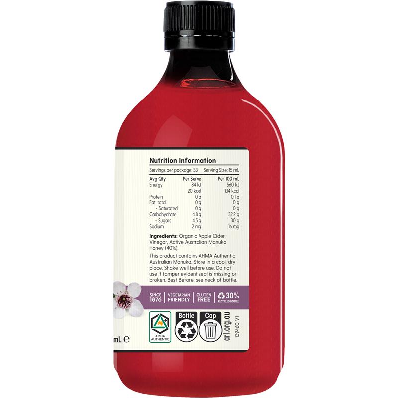 Load image into Gallery viewer, Barnes Naturals Apple Cider Vinegar with the Mother and Manuka 5+ 500ml
