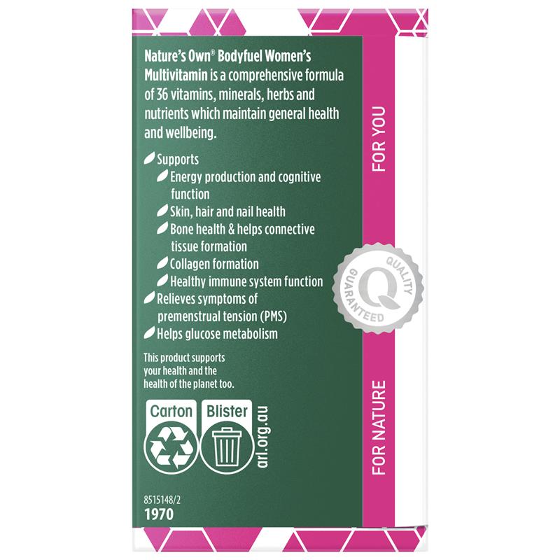 Load image into Gallery viewer, Nature's Own Bodyfuel Women's Multivitamin 60 Tablets
