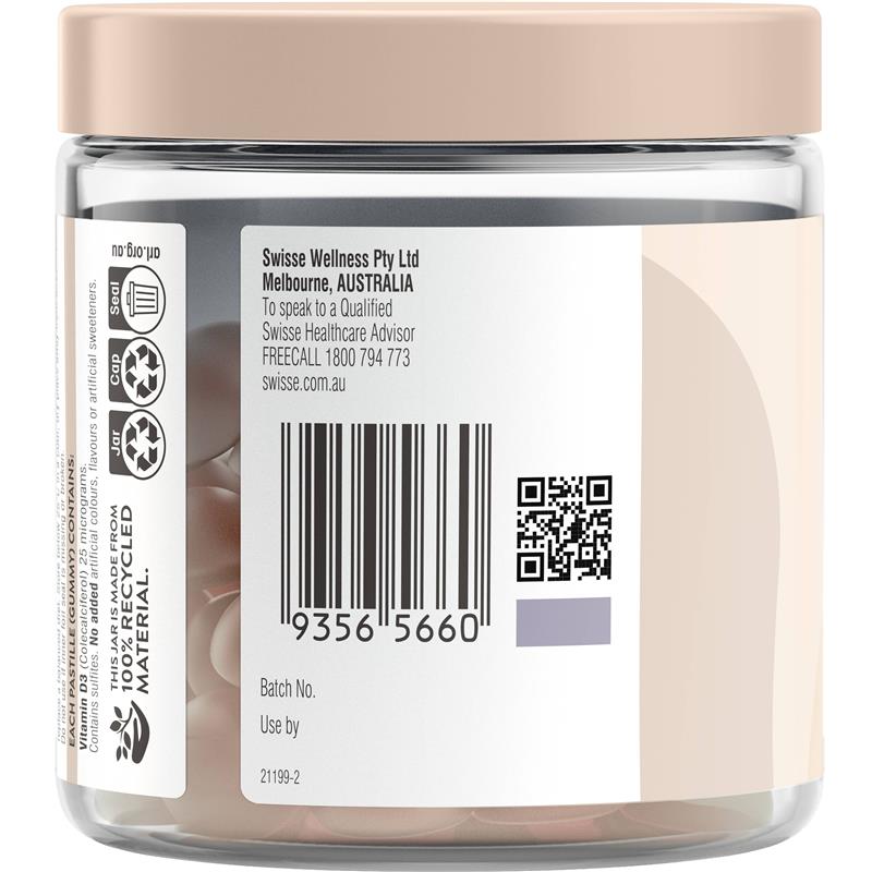 Load image into Gallery viewer, Swisse Vitamin D Gummies 60 Pack

