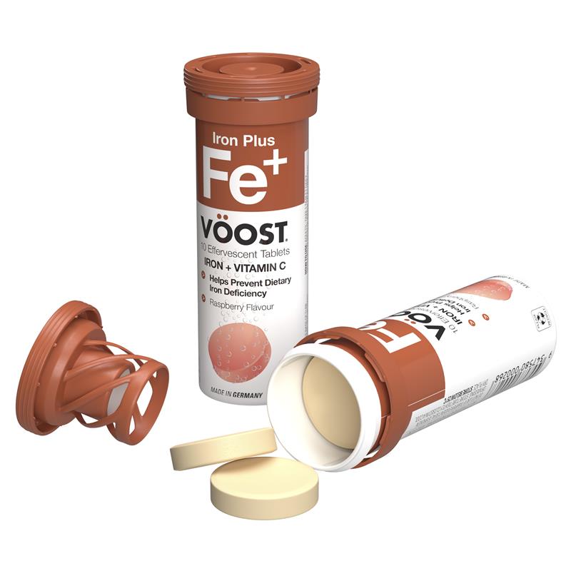 Load image into Gallery viewer, Voost Iron Plus Effervescent 10 Tablets
