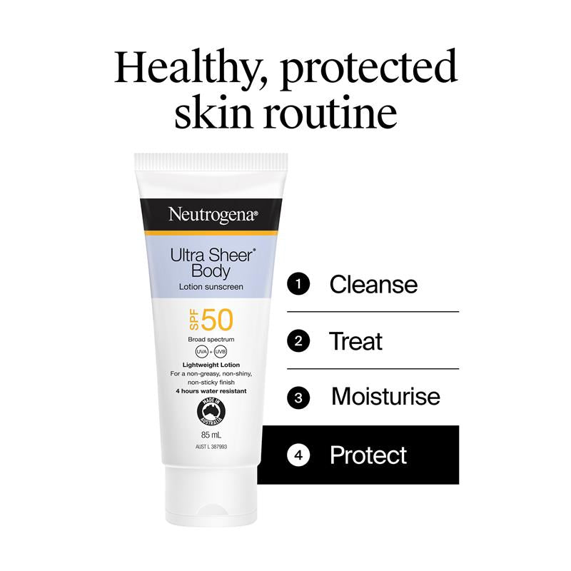 Load image into Gallery viewer, Neutrogena Ultra Sheer Body Lotion Sunscreen SPF 50 85ml
