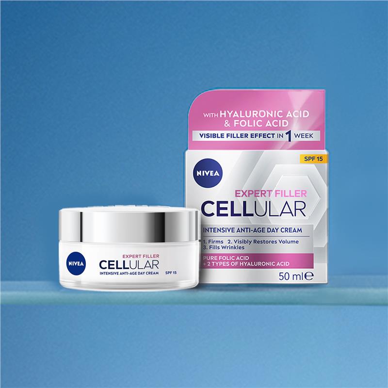 Load image into Gallery viewer, NIVEA Cellular Expert Filler Intensive Anti-Age Day Cream SPF 15 50ml
