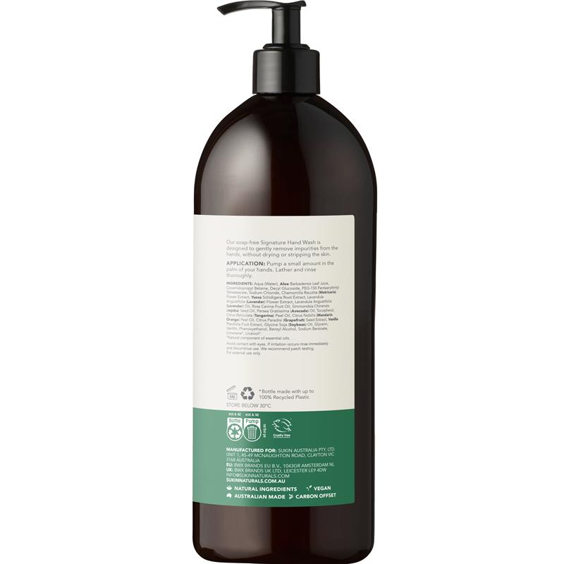 Load image into Gallery viewer, Sukin Signature Cleansing Hand Wash Pump 1 Litre
