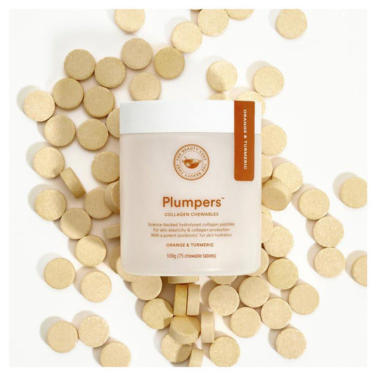 The Beauty Chef Plumpers Orange Collagen Peptides 75 Chewable Tablets