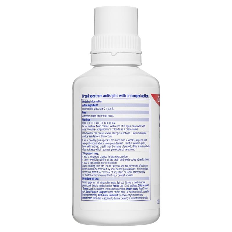 Load image into Gallery viewer, Colgate Savacol Alcohol Free Antiseptic Mouthwash 300mL
