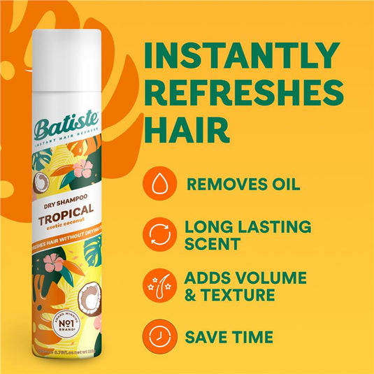 Batiste Tropical Dry Shampoo 350ml