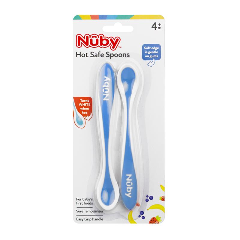 Load image into Gallery viewer, Nuby Hot Safe Spoons 2 Pack
