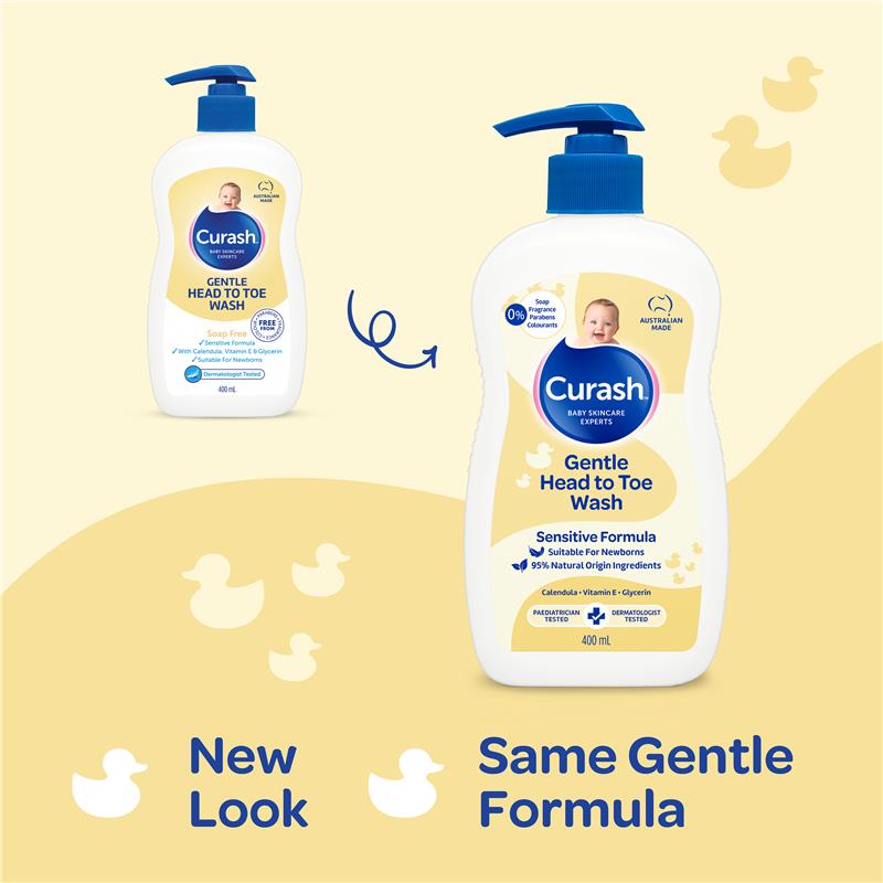 Load image into Gallery viewer, Curash Gentle Head To Toe Wash 400ml
