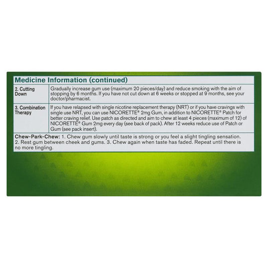 Nicorette Gum 2mg Classic 75 Pieces
