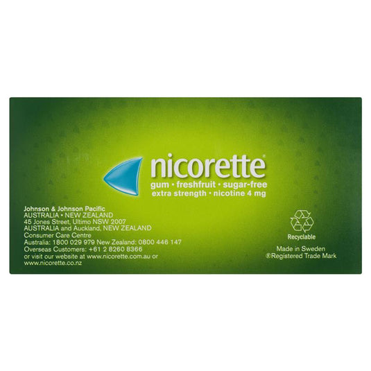 Nicorette Gum 4mg Fresh Fruit 75 Pieces