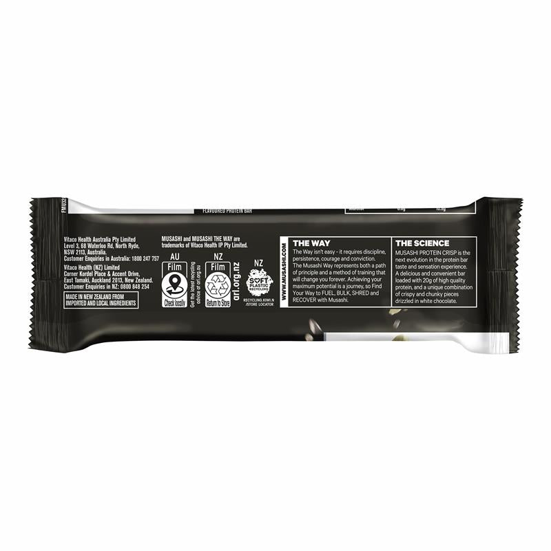 Load image into Gallery viewer, Musashi Protein Crisp White Choc Cookies &amp; Cream 60g
