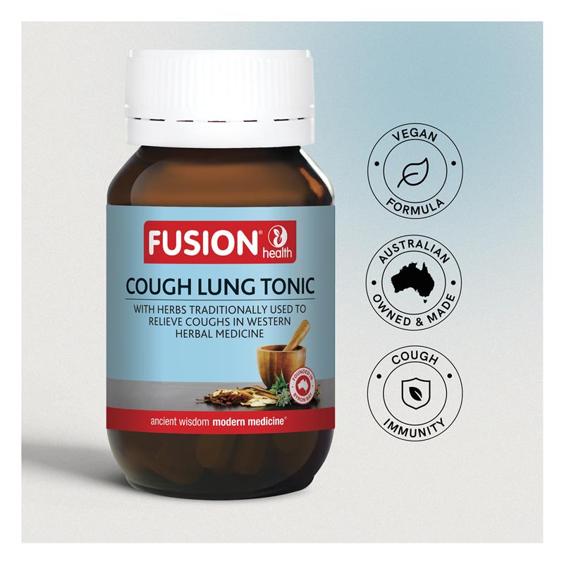 Load image into Gallery viewer, Fusion Cough Lung Tonic 60 Vegetarian Capsules
