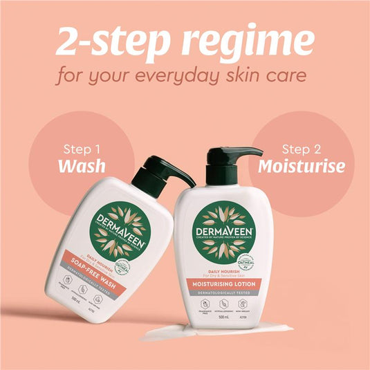 DermaVeen Daily Nourish Soap Free Wash 1.25L Exclusive Size
