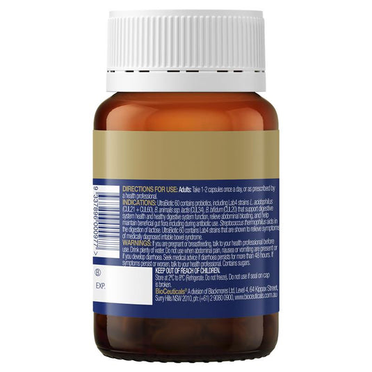 BioCeuticals UltraBiotic 60 30 Capsules