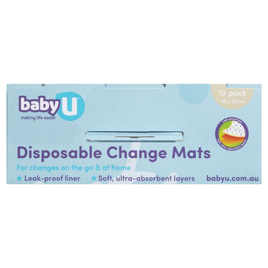 Baby U Disposable Change Mats 10 Pack
