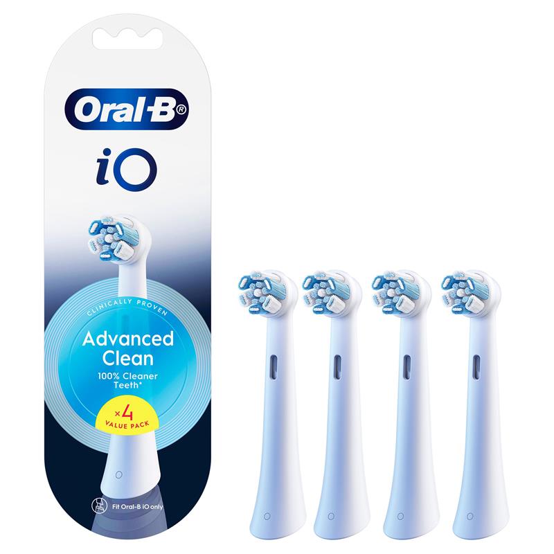Load image into Gallery viewer, Oral B Power Toothbrush iO Advanced Clean Refills White 4 Pack
