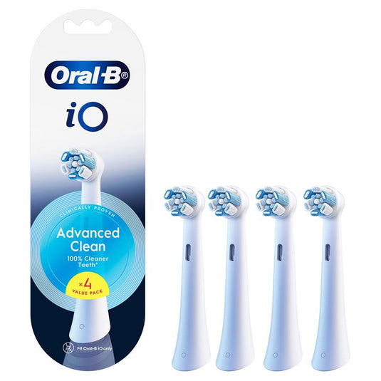 Oral B Power Toothbrush iO Advanced Clean Refills White 4 Pack
