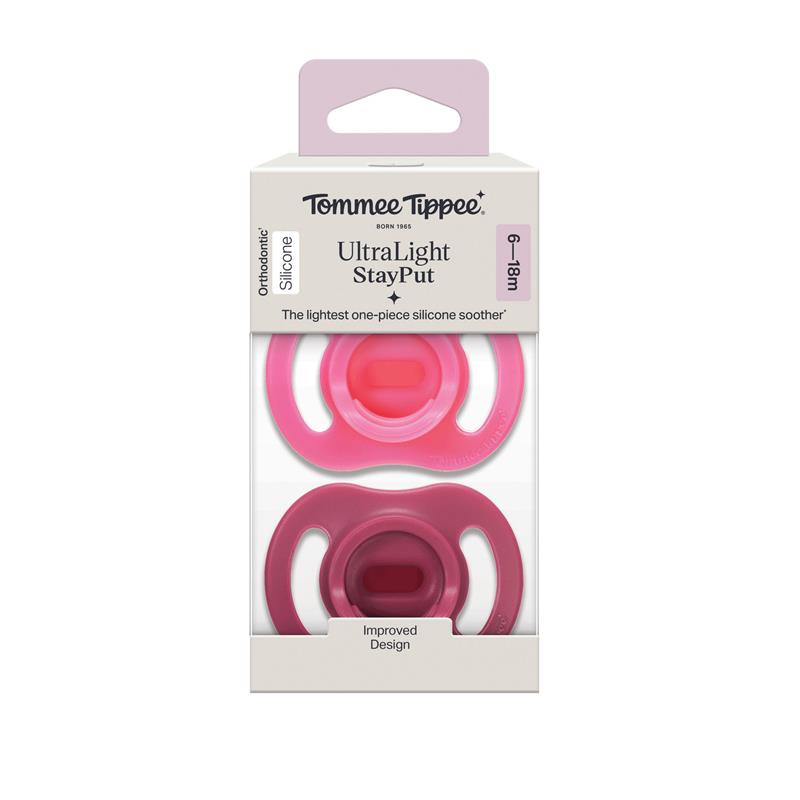 Load image into Gallery viewer, Tommee Tippee Ultralight Soother Day 6-18 Months 2 Pack
