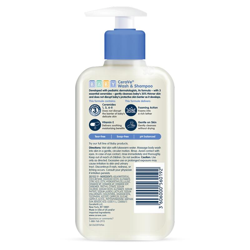 Load image into Gallery viewer, CeraVe Baby Wash Shampoo 237ml
