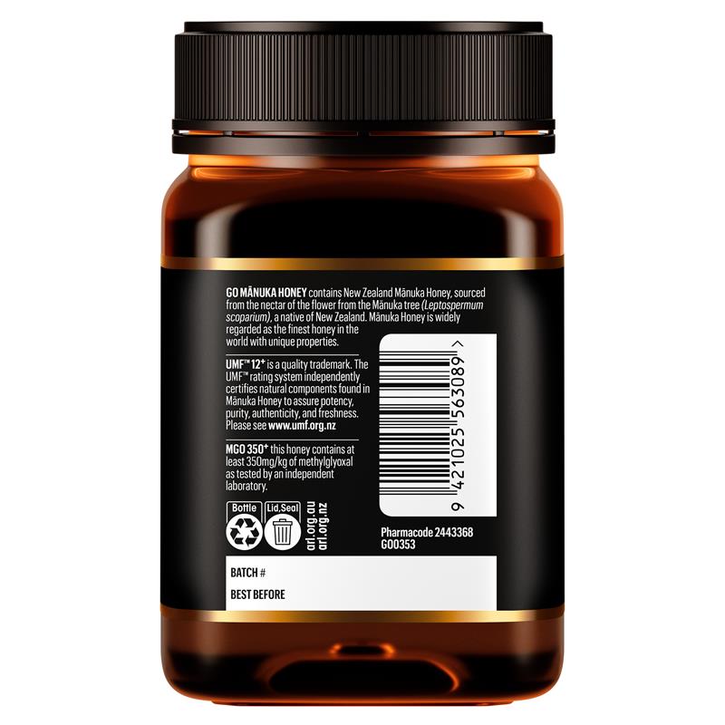 Load image into Gallery viewer, GO Healthy Manuka Honey UMF 12+ (MGO 350+) 500gm (Not For Sale In WA)
