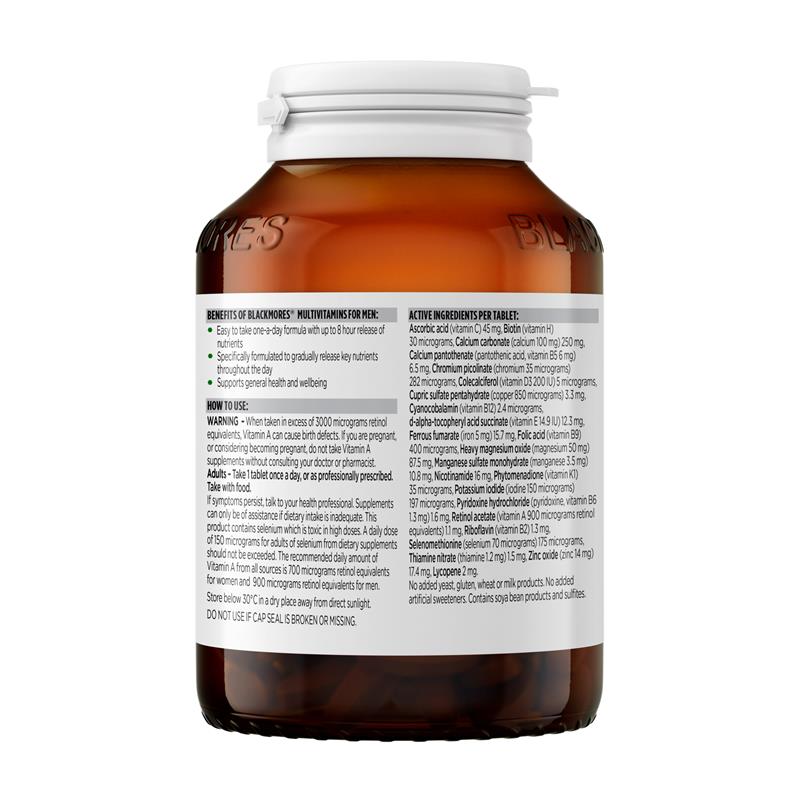 Load image into Gallery viewer, Blackmores Multivitamin For Men Sustained Release 150 Tablets Exclusive Size
