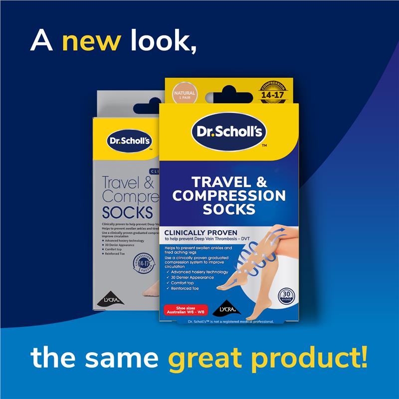 Load image into Gallery viewer, Dr.Scholls Travel and Compression Socks Natural Small
