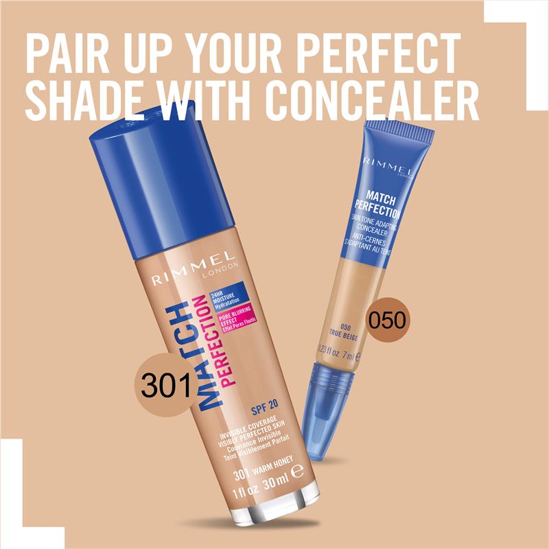 Load image into Gallery viewer, Rimmel Match Perfection Foundation Warm Honey
