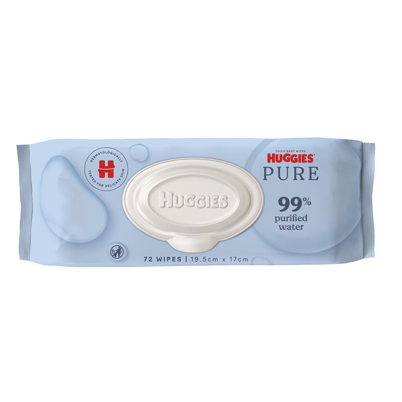 Load image into Gallery viewer, Huggies 99% Water Refill Wipes 72 Pack
