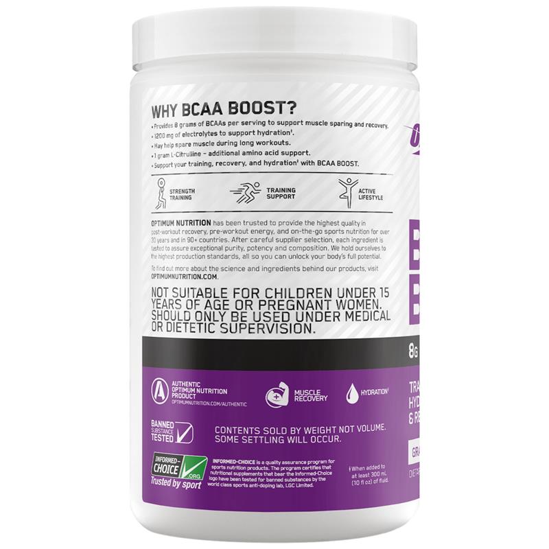 Load image into Gallery viewer, Optimum Nutrition BCAA Boost Grape 390g
