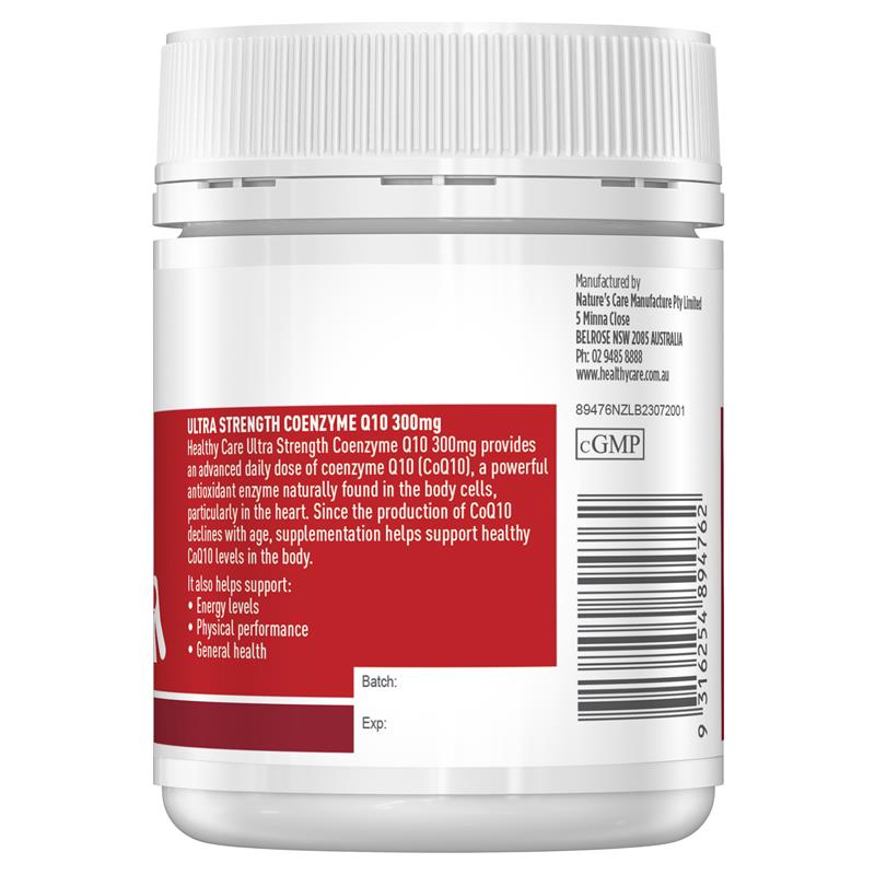 Load image into Gallery viewer, Healthy Care CoQ10 300mg Ultra Strength 100 Capsules
