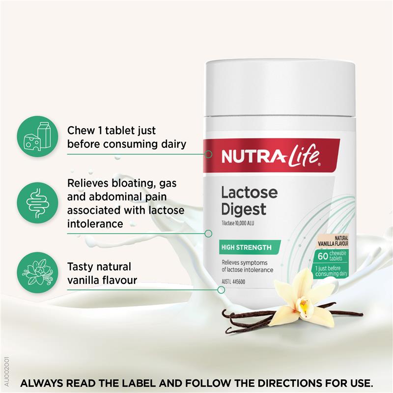 Load image into Gallery viewer, Nutra-Life Lactose Digest 60 Chewable Tablets

