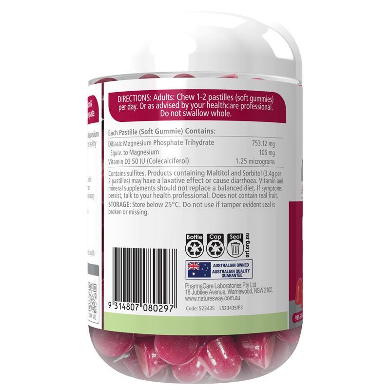 Load image into Gallery viewer, Nature's Way Adult Vita Gummies High Strength Magnesium 60 Pastilles
