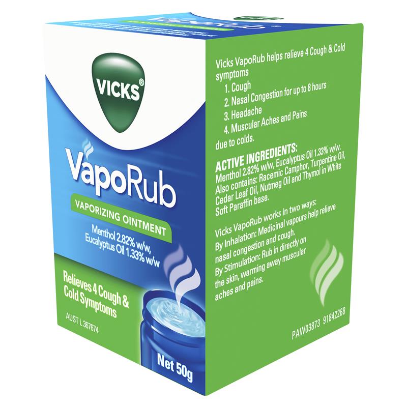 Load image into Gallery viewer, Vicks VapoRub Ointment Decongestant Chest Rub 50g
