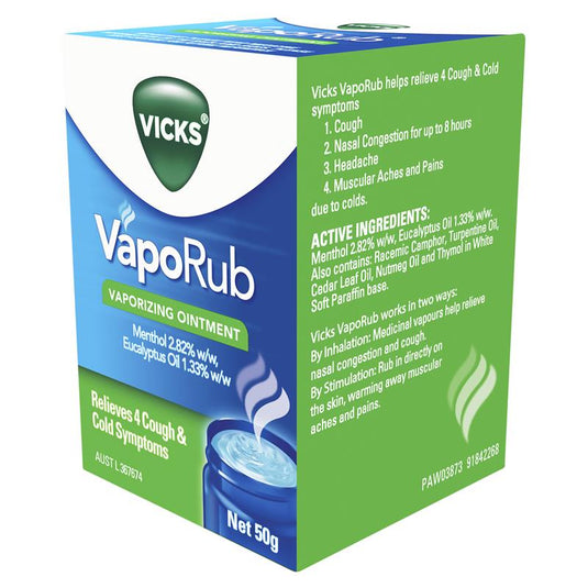 Vicks VapoRub Ointment Decongestant Chest Rub 50g