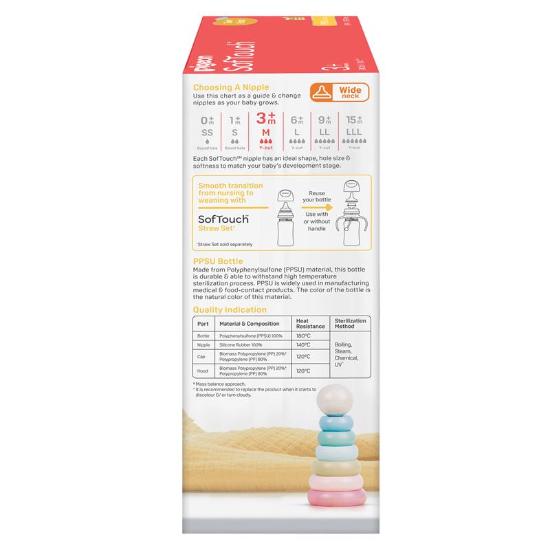 Load image into Gallery viewer, Pigeon SofTouch Bottle PPSU 240ml Twin Pack
