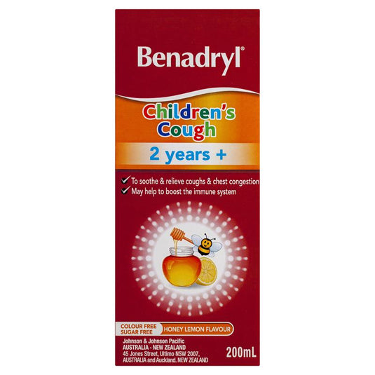 Benadryl Childrens Cough Liquid 200ml