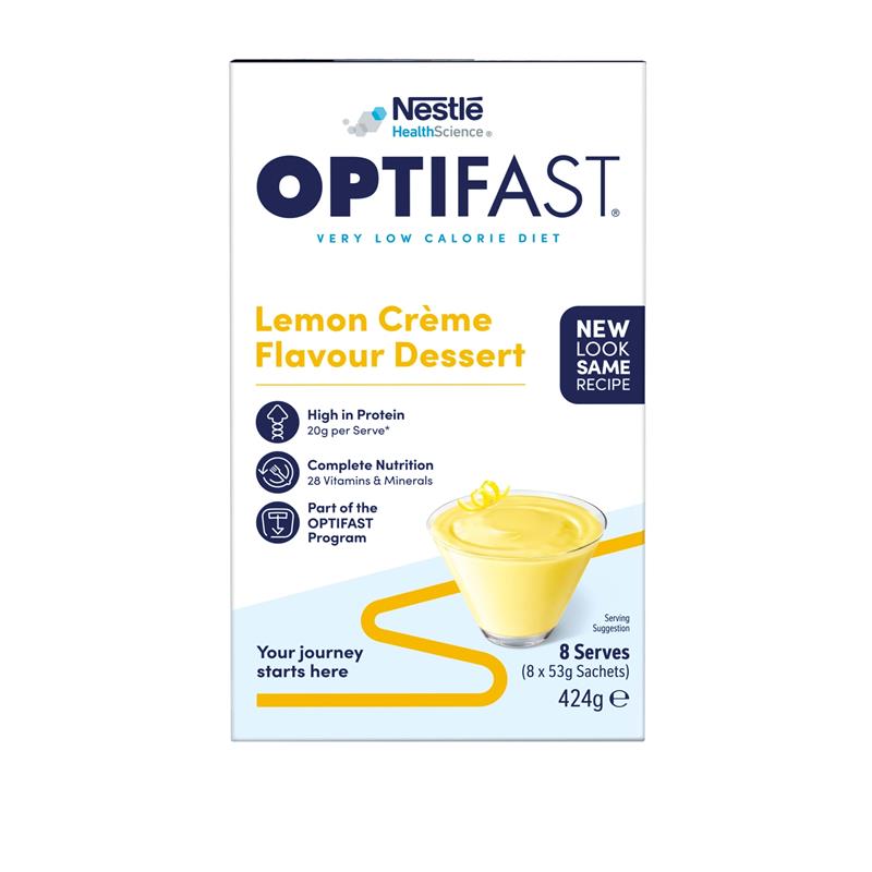 Load image into Gallery viewer, Optifast VLCD Dessert Lemon 8 x 53g
