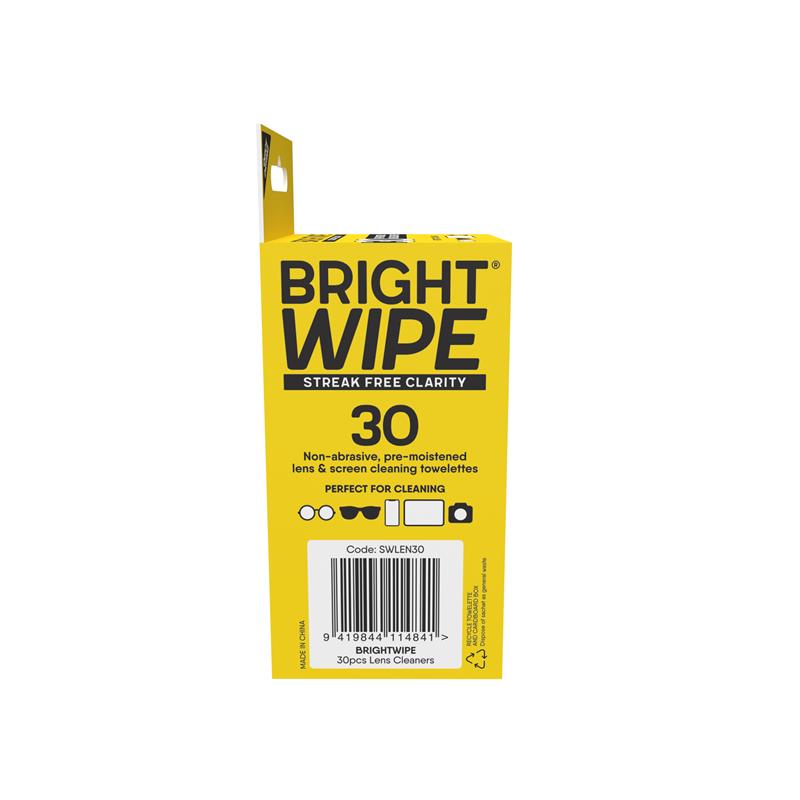 Load image into Gallery viewer, BrightWipe Lens Cleaning Wipes 30 Pack
